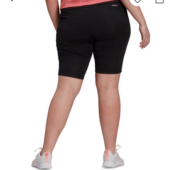Adidas Plus size High Rise sport  shorts - Picture 2 of 5